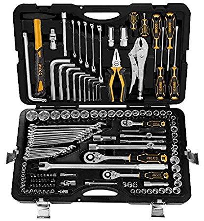 142Pcs Ingco combination tools set (Sockets, Wrenches,