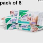 Sensitive baby cotton wipes pack of 8 with flip flop (Discount offer)