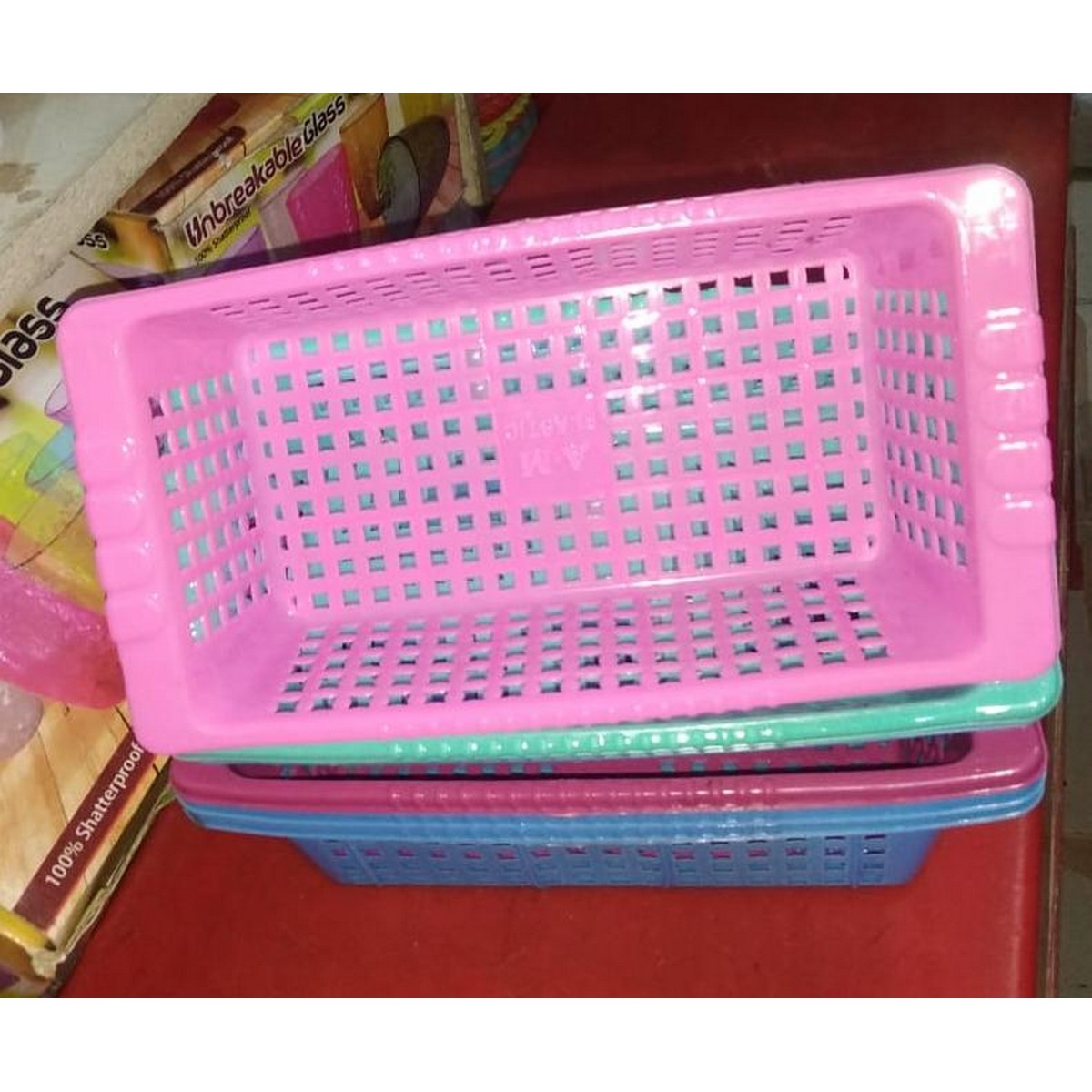 Rectangular Baskets Plastic Basket For Vegetables Fruits Jewelry - Image 2