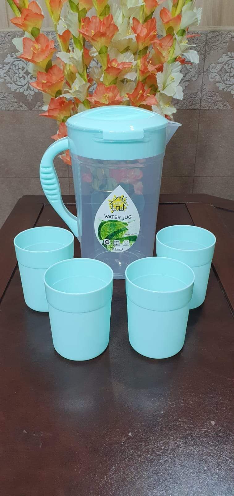 Water Set Jug and Glass Plastic 4 Glass one Jug - Image 4