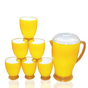 Acrylic Milky Water Set- Tableware Sets Includes 6 Glass And