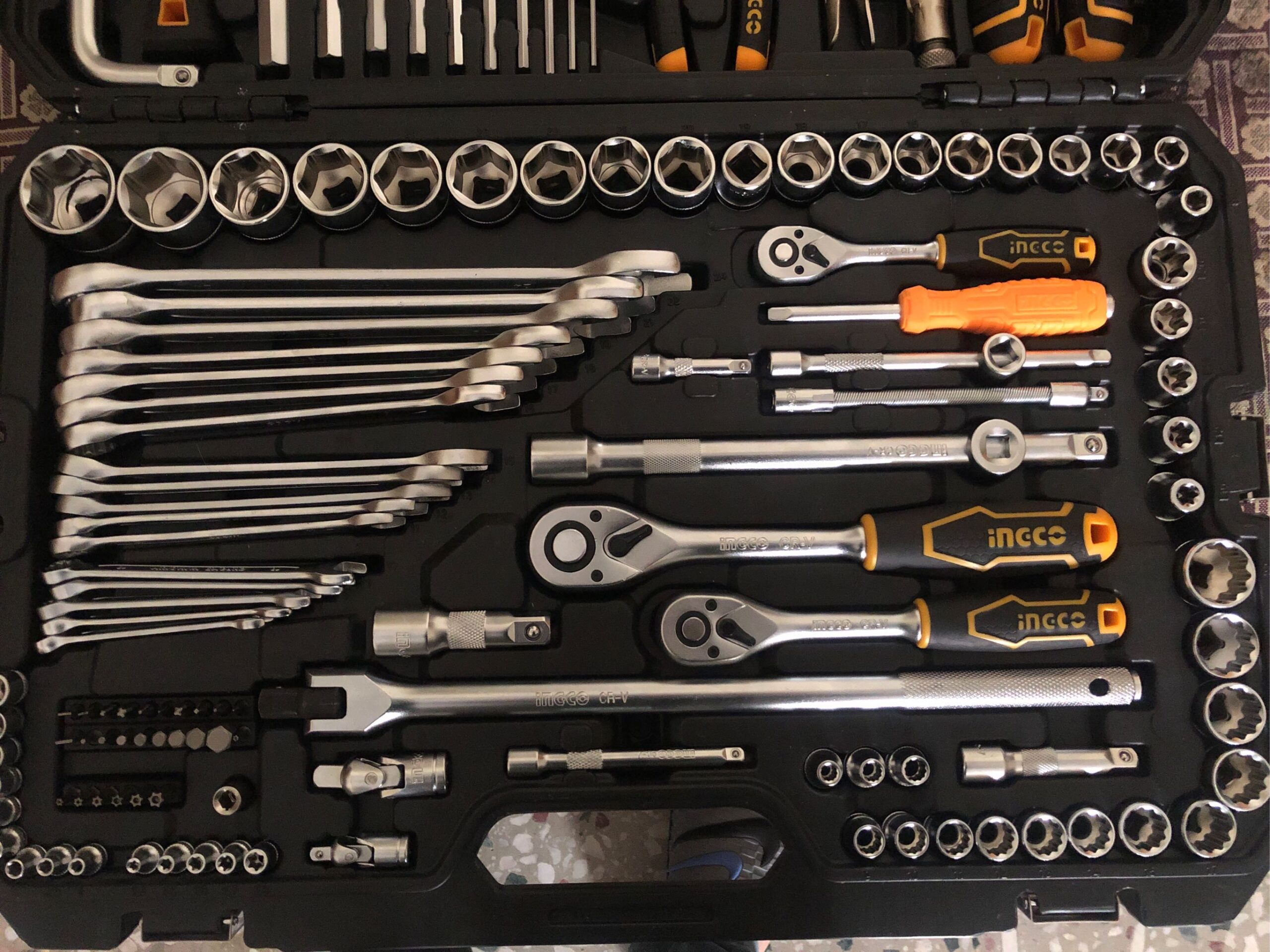 142Pcs Ingco combination tools set (Sockets, Wrenches, - Image 5