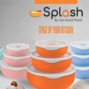 Storage bowl set 3pc very high quality plastic for kitchen