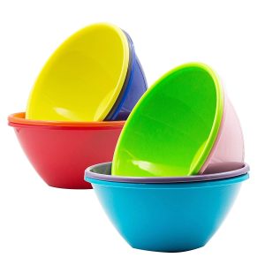 BWS 6 Pcs Plastic Bowls Set In 3 Colors !