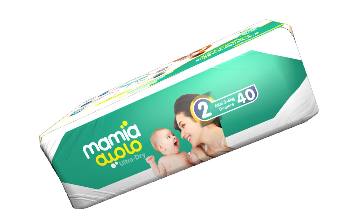 Mamia Mini Twin Diapers Pack Pcs 40 Size 2 - Image 2