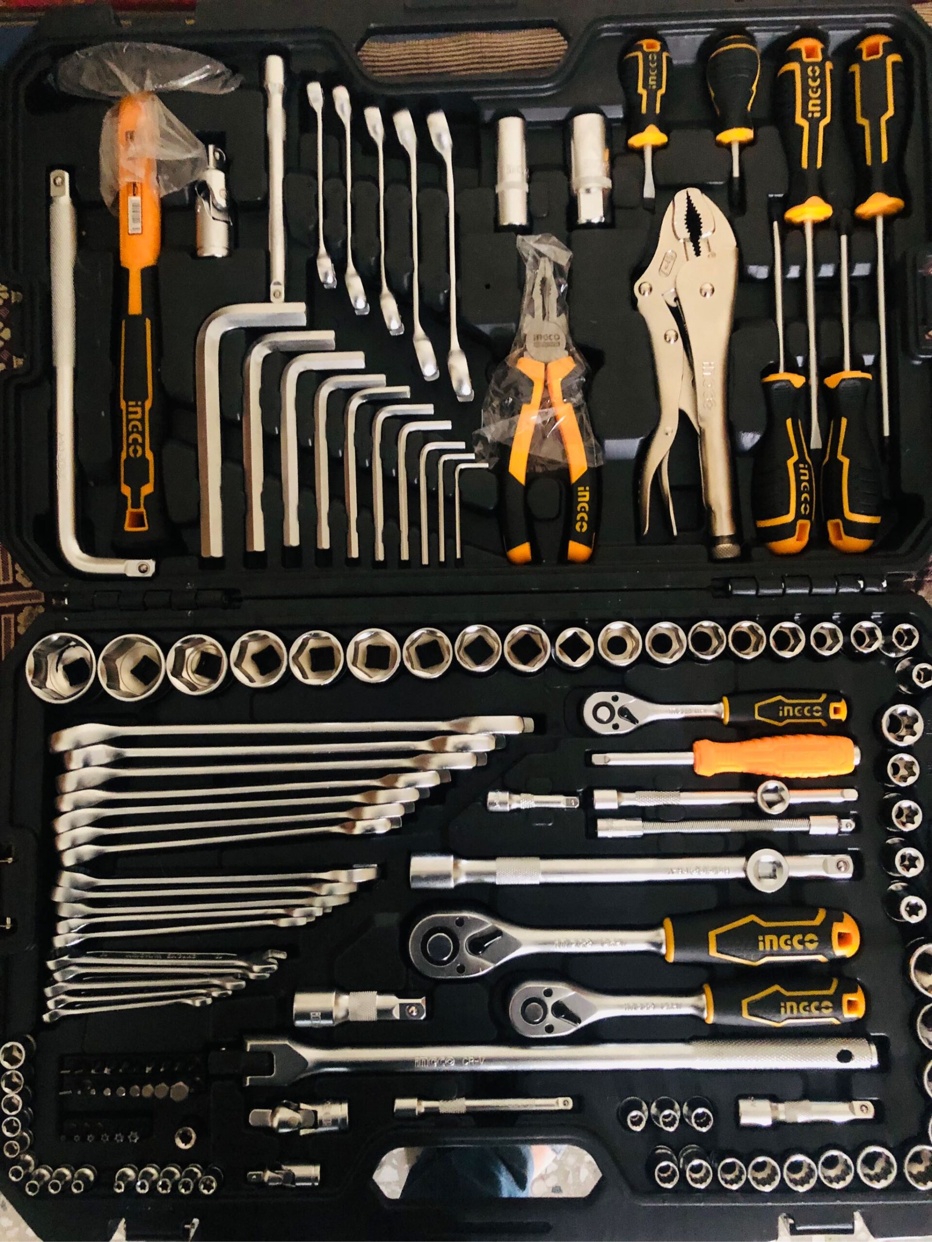 142Pcs Ingco combination tools set (Sockets, Wrenches, - Image 4