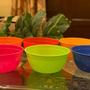 Set 6 Bowls Meezan Bowl- Plastic Bowl 1250 ml