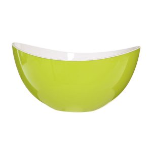 Badge Green and White Large Plastic Bowl - Premier Home