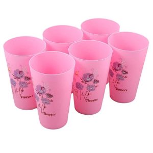 Plastic Picnic Glasses - Pack of Six - Small Size