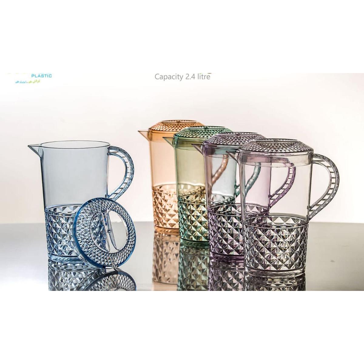 Crystal Plastic Novel Water Jug - 2.4L