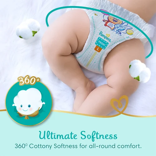 Pampers Premium Care Pants Diapers (Size 3-Medium, 56 Pcs) - Image 4