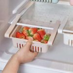 Adjustable Storage Basket For Fridge | Plastic Basket | Stretchable
