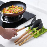 Kitchen Spoon Holders Fork Spatula Rack Shelf Organizer Plastic
