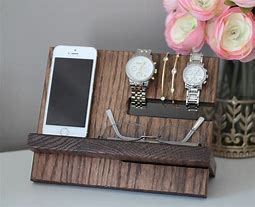 Mobile and watch wooden stand