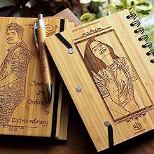 wooden diary