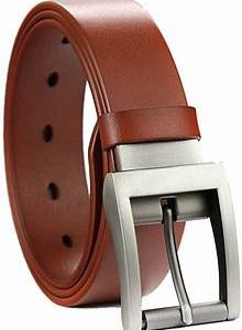 Revolvable Buckle Belt For Men Formal Business With Double Side Black Dark Brown