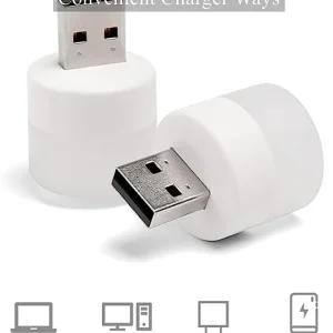 Compact LED Mini Bulb for Reading & Night Light | Universal USB Supported Bulb for Laptops, Power Banks, Chargers & Other USB Ports | Energy-saving Light Option.