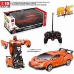 REMOTE CONTROLLED LAMBORGHINI TRANSFORMER SPORTS CAR – RED