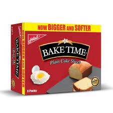 Bake Time Plain Cake Slices (6 pieces)