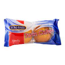 Euro Twin Cakes Vanilla 32gm - Pack of 3