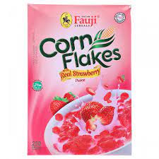 Fauji Corn Flakes with Real Strawberry Puree 250 Grams