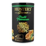 Hunter's Gourmet Pesto Parmesan Hand Cooked Potato Chips, 150g