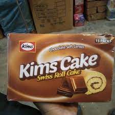 Kims cake swiss roll cake 15 packs / box ( Rs 10 )