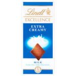 LINDT EXCELLENCE MILK CHOCOLATE EXTRA CREAMY 100 GM
