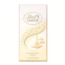 LINDT LINDOR CHOCOLATE WHITE 100 GM