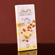 LINDT SWISS CLASSIC WHITE CHOCOLATE 100GM