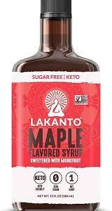 Lakanto Sugar Free Maple Syrup - Monkfruit Sweetener - 384Ml - For Keto Diet