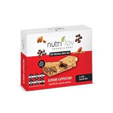 NutriLov Granola Bars, Almond Cappuccino, 6 x 45g