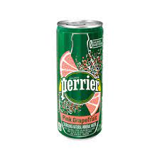 PERRIER WATER PINK GRAPE FRUIT 250ML TIN