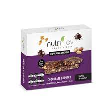 Pack of 5 x 45g NutriLov Granola Bars, Pack of 3 x 70g Nutrilov Crunchy Cereal Coconut Almond & Berry Blast & Chocolate Chip Vanilla Snack Breakfast Energy Cereal