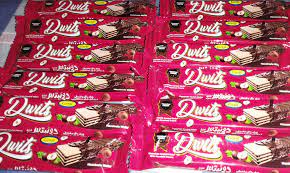 Red Dwits chocolate With wafer- irani chocolates fresh stock pack of 12 pics
