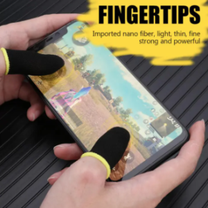 (2 PCS) Pair of Finger Cover Breathable Game Controller Finger Sleeve For PUBG Sweat Proof Non-Scratch Touch Screen Gaming Thumb Gloves Best For Free Fire - Fortnite - Call Of Duty - PUBG Mobile