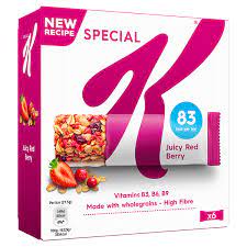 Special K Juicy Red Berry With Wholegrain Oats and Vitamins 5 x 27g Bars