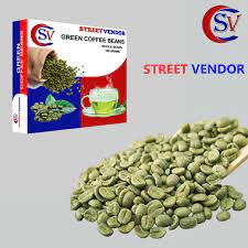 Street Vendor 100 Grams Imported Organic Green coffee beans ( whole Beans - not powdered ) 100 grams weight loss