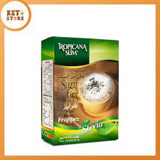 Tropicana Slim Coffee Mocha Frappez 3 in 1 with Stevia - Sugar Free Drink - 08 Sachets