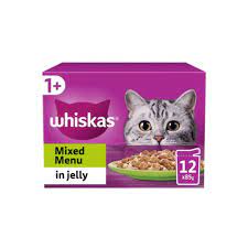 Whiskas 1+ Mixed Menu in Jelly 12 pouch Pack - (12X85GM)