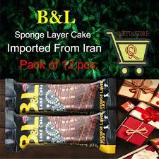 pack of 12 pcs B&L Sponge layer Cake best quality Chocolate cake