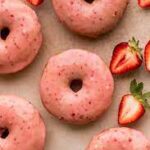 strawberry flavored donut