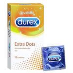 Durex Extra Dots - 12 Condoms,(Pack of 1)
