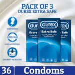 Durex Pack of 3 - Durex Extra Safe Condoms 12's
