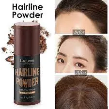 Hairline Powder Water Proof Hair Line Shadow Eyebrow Powder Black&Brown Unisex Instantly Hair Makeup Tool