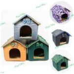 IMPORTED Beautiful CAT & PUPPY House - Large ( Random Colours )