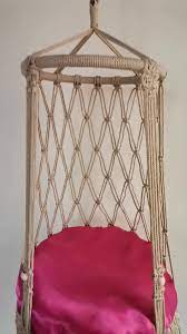 Macrame Cat Hammock Jhoola, Kitty Bed Pet Sleeping Bed Woven Silk Net.