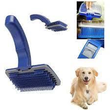Pet Grooming Brush - Pet Button Brush for Cats & Dogs /Hair Removal Brush Self-cleaning Brushes Cleaning Tools Perfect For Grooming Long Short Haired Dogs Cats