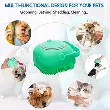 RIWEN Pet Adult Bath Brush Yellow Soft Silicone Comb Dogs Cats Massage Brush Shower Hair Removal Comb CleaningRIWEN Pet Adult Bath Brush Yellow Soft Silicone Comb Dogs Cats Massage Brush Shower Hair Removal Comb Cleaning
