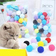 SOFT FLUFFBALL CAT TOY